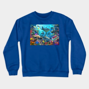 Dolphin Playground Crewneck Sweatshirt